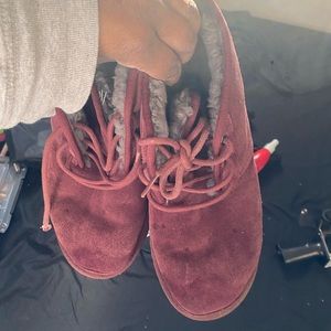 Mens Burgundy UGGS Size 10 USED